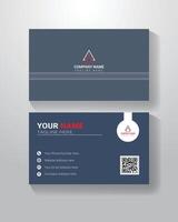 Unique Business Card Design Double Part vector