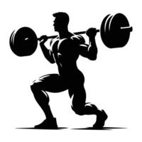 Running Man Silhouette Speed and Motion Concept vector