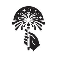Firework Silhouette for Special Occasions vector