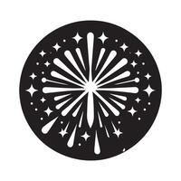 Firework Silhouette for Website Graphics vector