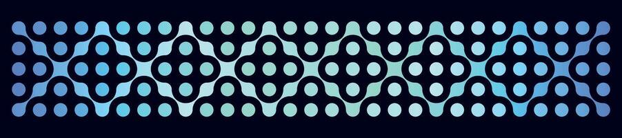 Blue Metaball connect pattern. Abstract molecular circles and morphing dots. Flat illustration isolated on white background. vector