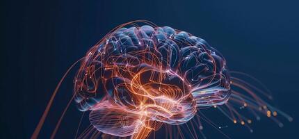 Neural Network Brain Visualization photo