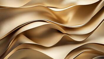 Golden draped fabric texture photo