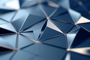 Abstract metallic triangle pattern photo