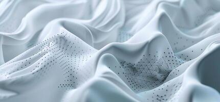 Abstract Fabric with Geometric Data Structures photo