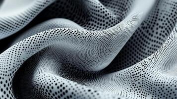 Abstract textile design with dotted pattern photo