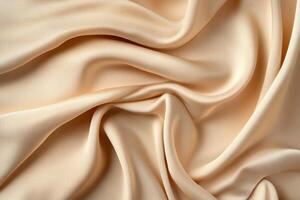 Silk fabric with a light tan color photo