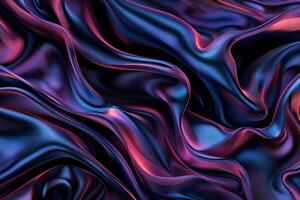 Dynamic, flowing fabric, with vibrant color transitions photo