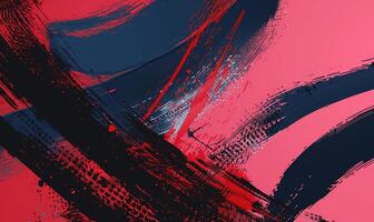Bold, vibrant brushstrokes in dynamic motion create an energetic abstract design photo