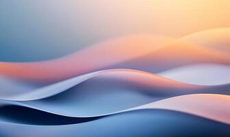 Abstract wavy design with soft color gradients photo
