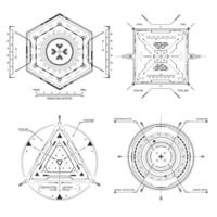 HUD user interface. Techno target screen elements. Futuristic user interface. Virtual graphic. Infographic elements vector