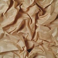 A pile of crumpled brown paper photo
