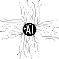 Illustration about artificial intelligence vector
