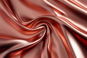 A close up of a shiny red silk fabric photo
