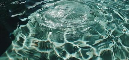 A close up of a wave in a pool photo