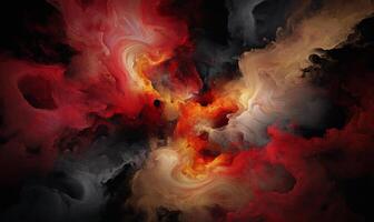 Abstract swirling colors in a dynamic cosmic nebula photo