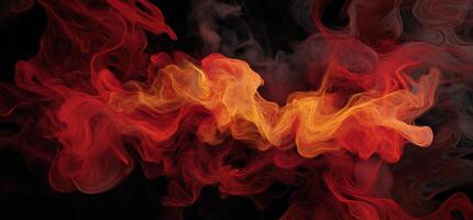 Fiery Smoke Abstract photo