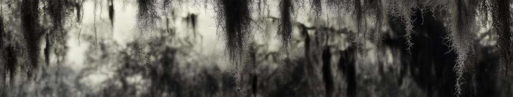 Elegance of hanging moss in nature photo