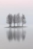 Dawn on a calm island photo