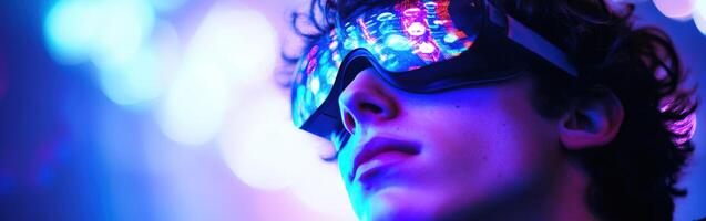 Experience virtual reality in vibrant colors photo