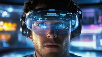 Virtual reality experience in dynamic setting photo