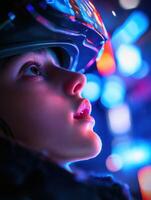 Exploring virtual reality indoors photo