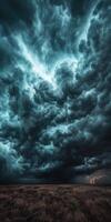 Storm clouds over the prairie photo