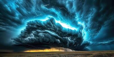 A storm cloud is seen in the sky photo
