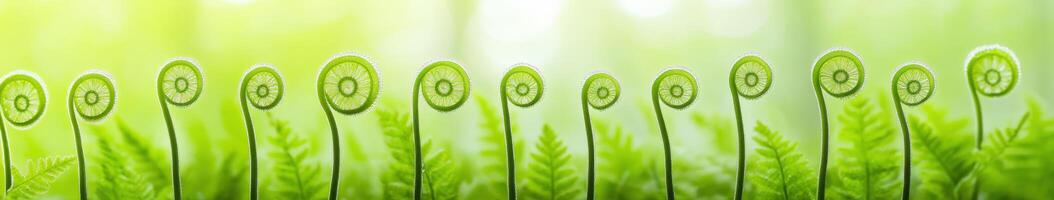 A group of green grass with a sun in the background photo