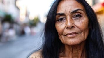 Resilient emotional portrait of perimenopause photo