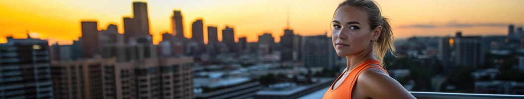 Health and wellness journey during perimenopause in the city photo
