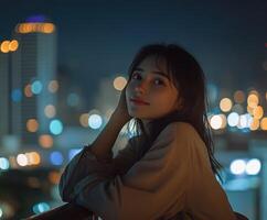 Embracing self-care during perimenopause at night photo