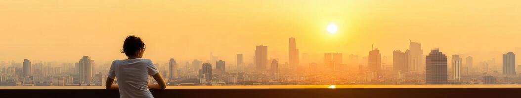 Exploring perimenopause while enjoying a sunrise view photo
