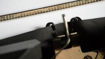 Typing the expression Dear Sir with an old manual typewriter video