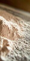 Psyllium husk powder on a textured surface photo