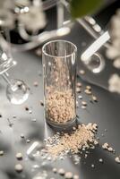 Exploring psyllium husk in a laboratory setup photo