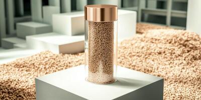 Psyllium showcased in a modern display setting photo