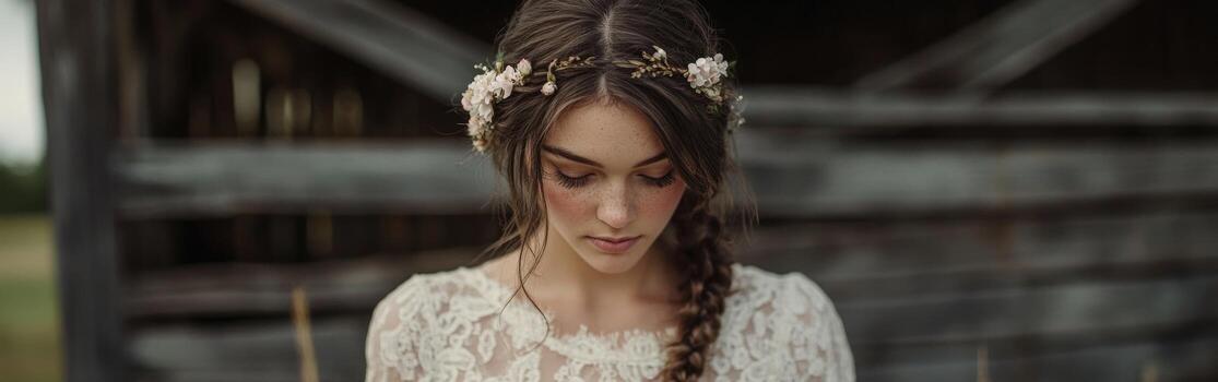 Boho braids create a beautiful look for summer events photo