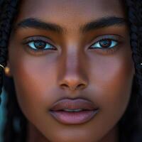 Boho braids create a stunning look in natural light photo