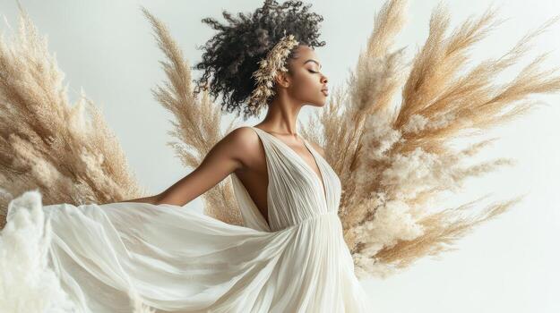 Embracing boho braids and natural beauty photo