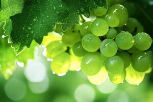 Grapes on the vine photo