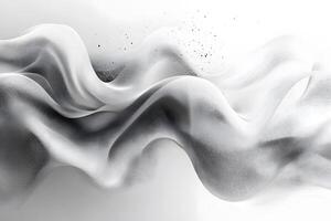 Abstract Flowing Waves in Black and White for Modern Art and Design Prints photo