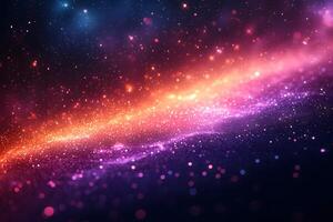 Cosmic Galaxy Abstract Art Vibrant Space Nebula Design for Posters and Prints photo