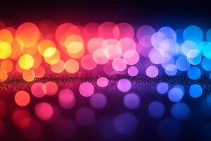 Vibrant Multicolored Bokeh Background for Creative Design Projects photo