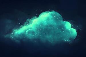Futuristic Cloud Representing Technology and Data Concepts for Digital Design photo
