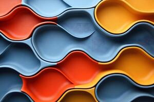 Colorful Abstract Wavy Pattern Background for Creative Design Projects photo