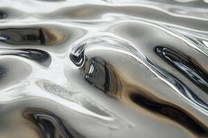 Abstract Metallic Fluid Texture - Perfect Background for Modern Design Projects photo