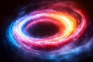 Colorful Cosmic Vortex Abstract Space Nebula for Print and Design photo