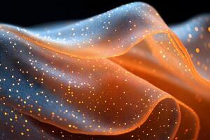 Elegant Sparkling Fabric with Glowing Shimmer for Luxurious Design photo