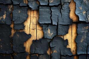 Abstract Texture of Charred Wood for Design Inspiration and Backgrounds photo